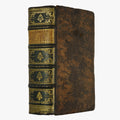 Biblia Sacra — Vulgatæ Editionis (Typographia Balleoniana, 1765). Livro físico. Encadernação em couro com douração. Latim, século XVIII.
