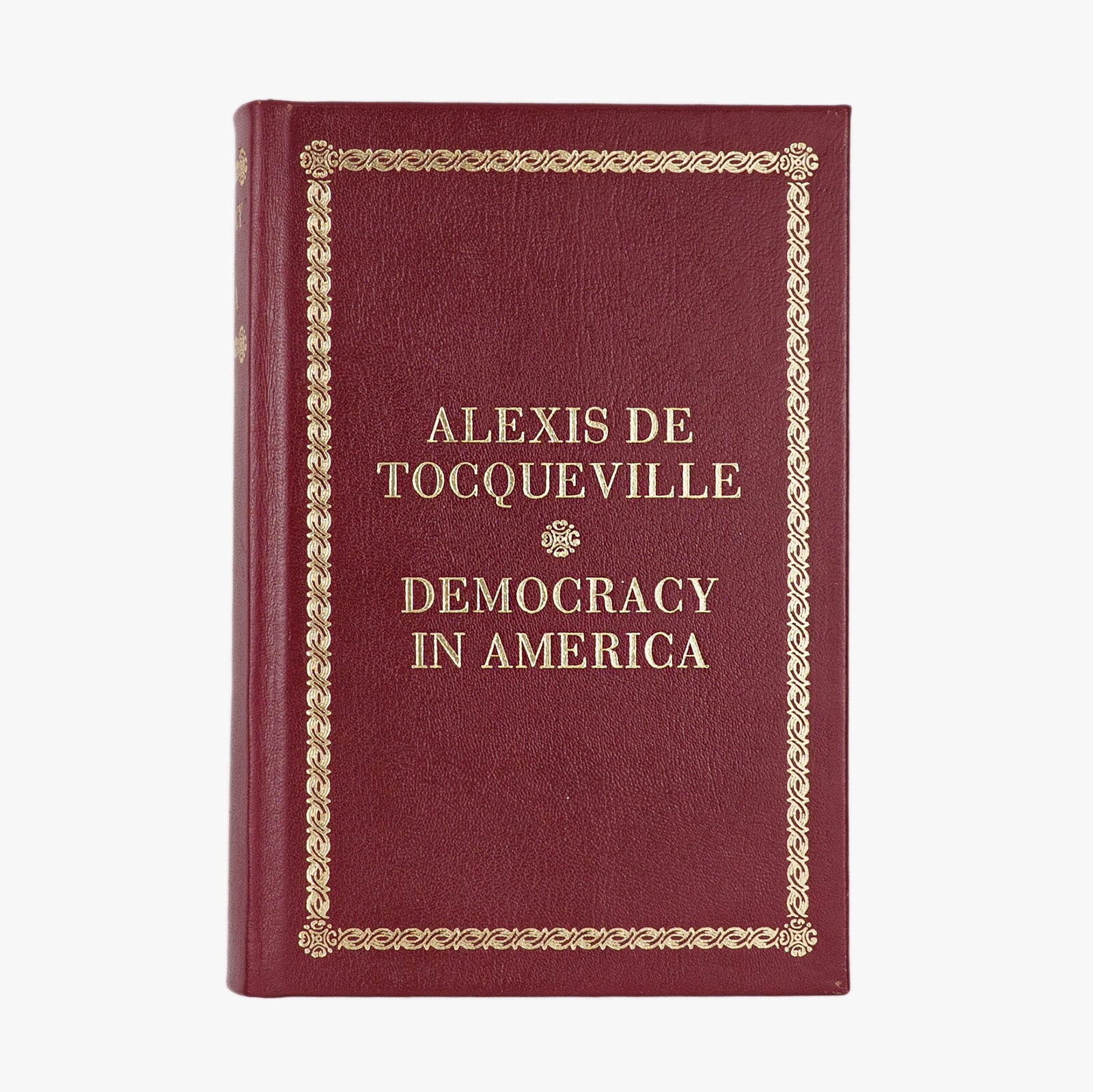 Alexis de Tocqueville — Democracy in America (Folio Society, 2002). Livro físico. Encadernação editorial com douração.