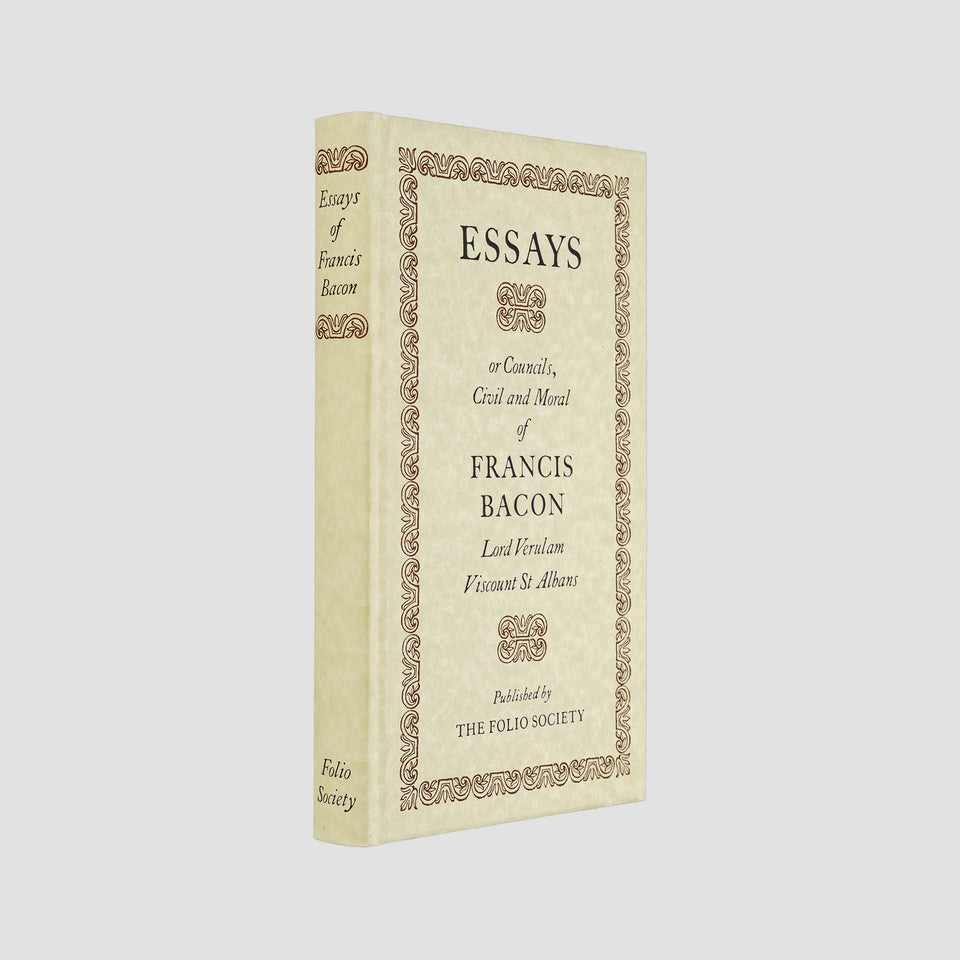 livro Essays or Counsels Civil and Moral de Francis Bacon edição Folio Society 2002