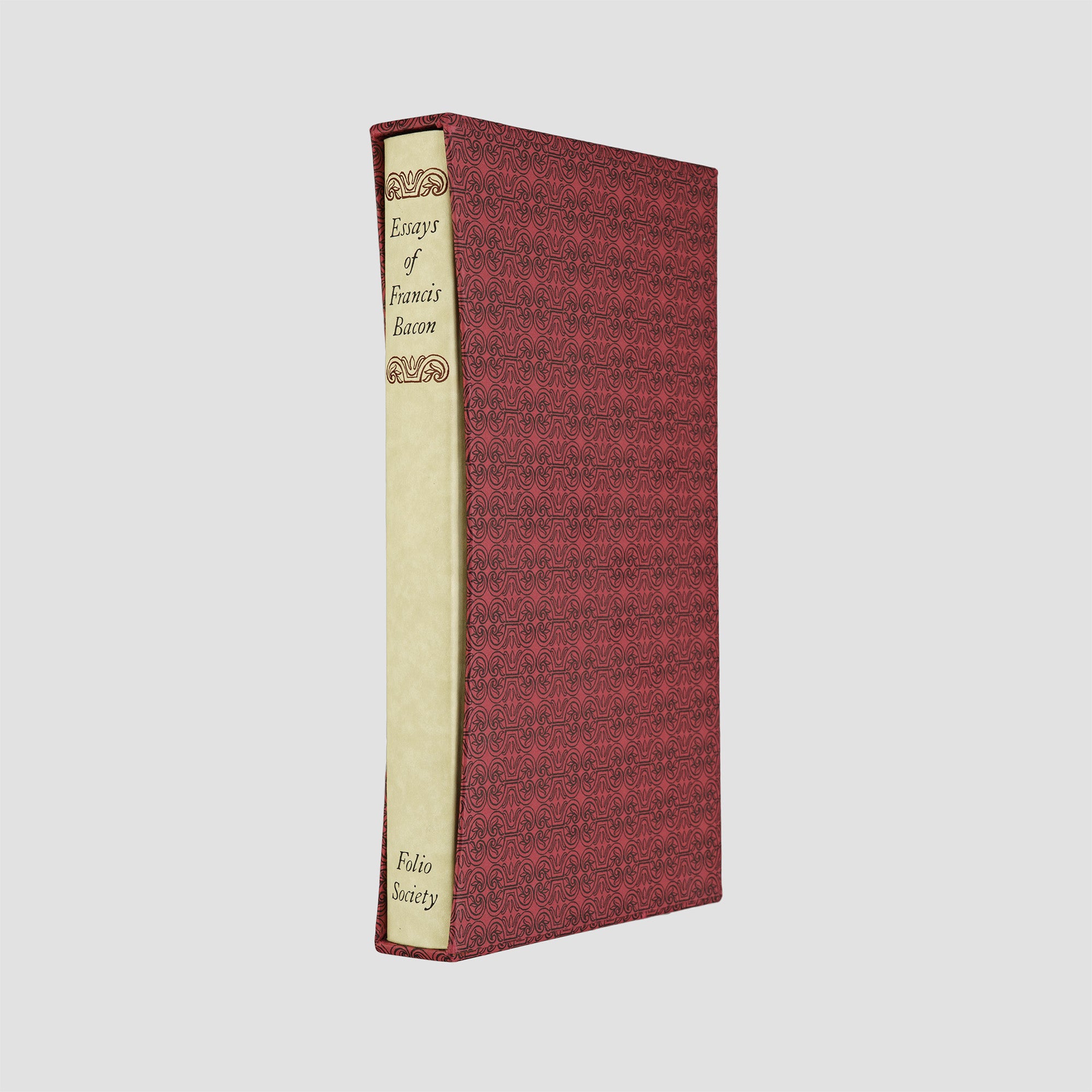 livro Essays or Counsels Civil and Moral de Francis Bacon edição Folio Society 2002