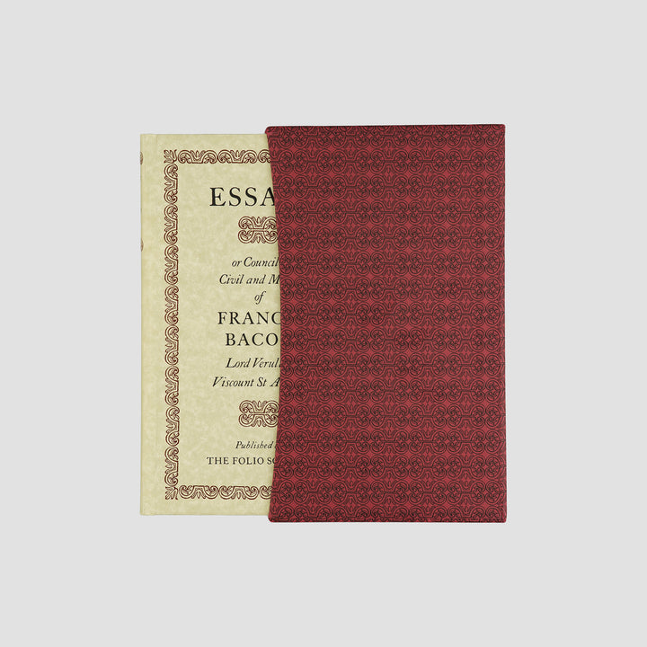 livro Essays or Counsels Civil and Moral de Francis Bacon edição Folio Society 2002