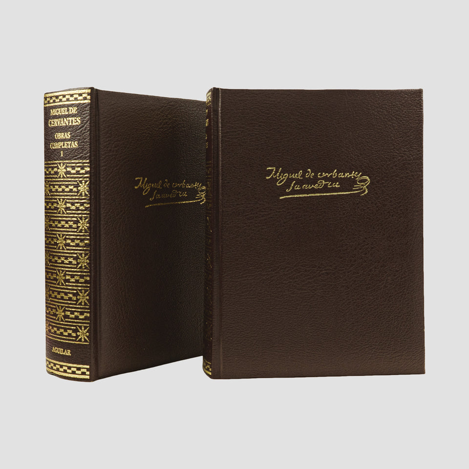 CERVANTES, Miguel de (1547–1616). Obras completas (Aguilar, Madrid, 2003), 2 vols.