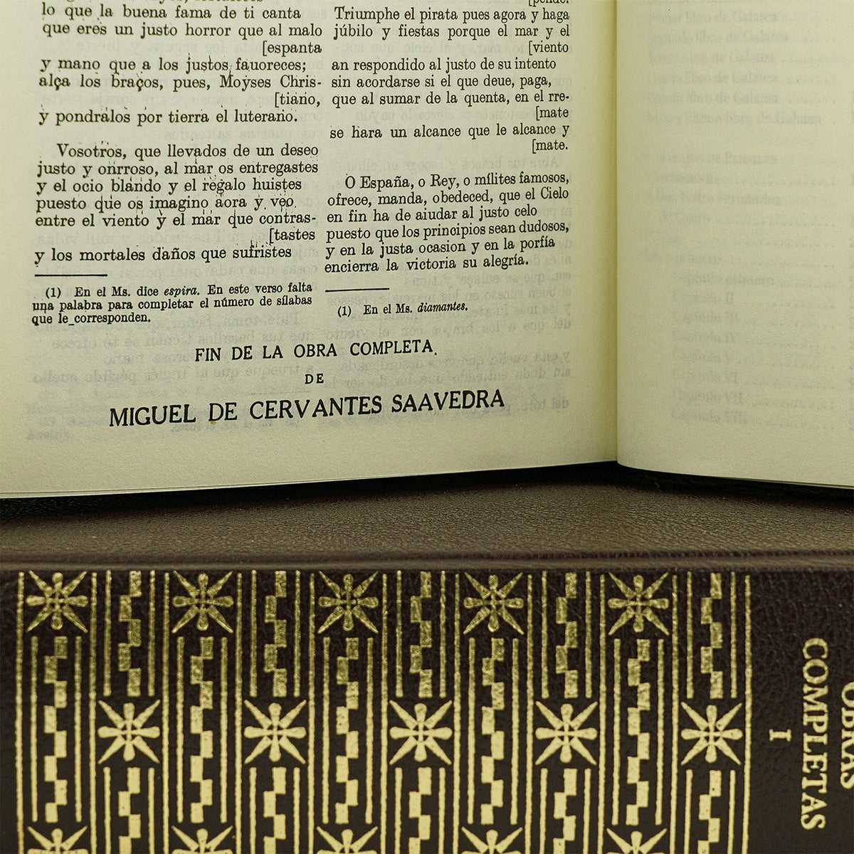 CERVANTES, Miguel de (1547–1616). Obras completas (Aguilar, Madrid, 2003), 2 vols.