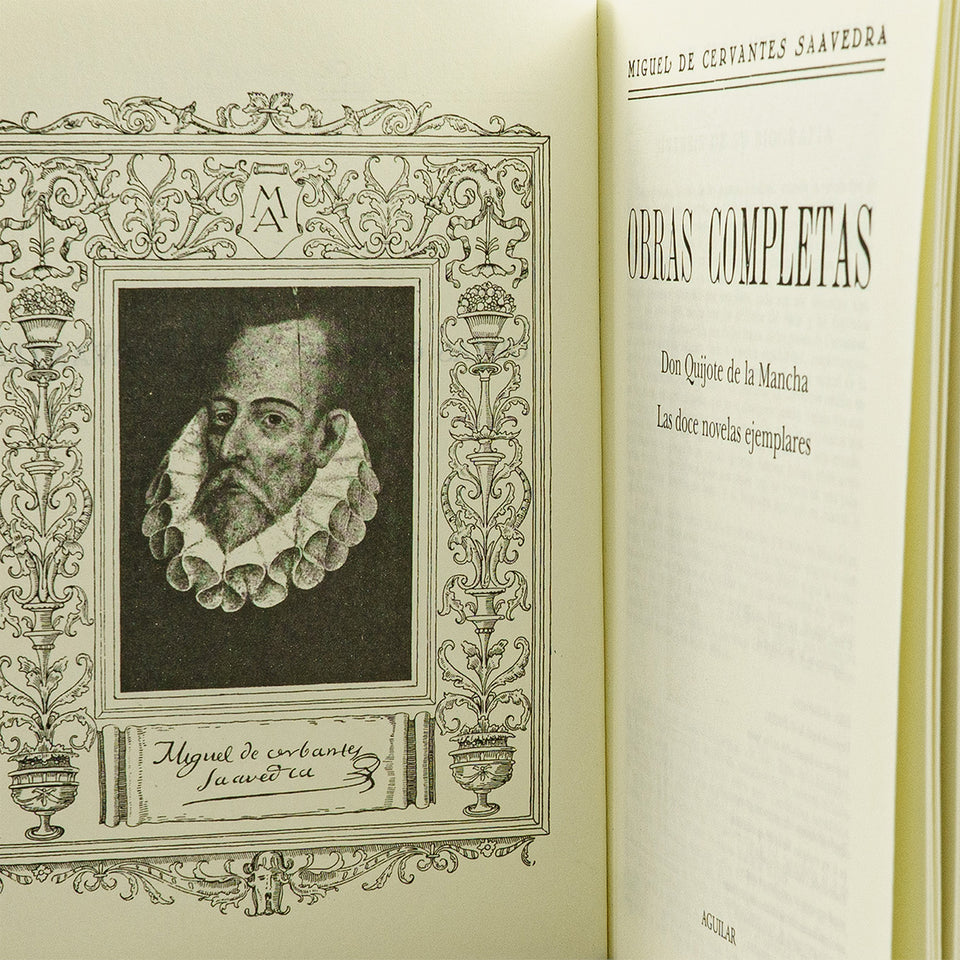 CERVANTES, Miguel de (1547–1616). Obras completas (Aguilar, Madrid, 2003), 2 vols.