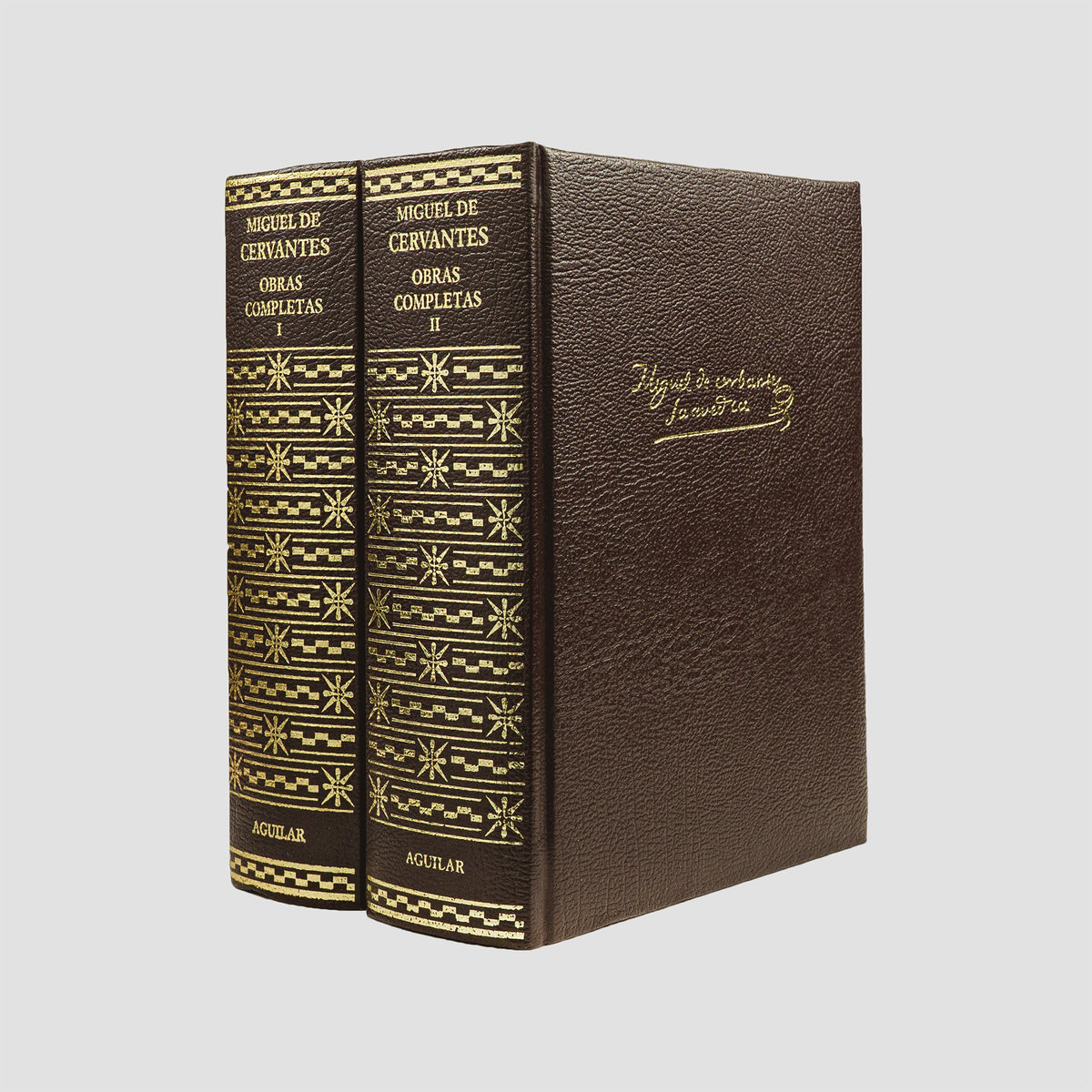 obras completas de Miguel de Cervantes Aguilar edição 2003 2 volumes