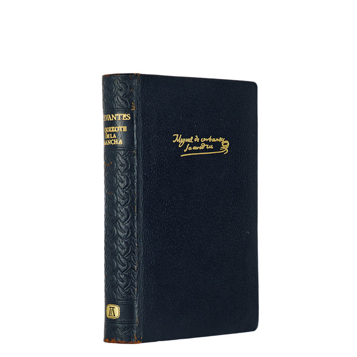 Cervantes — O Engenhoso Fidalgo D. Quixote de La Mancha (1960). Livro físico. Encadernação em couro com douração. 1ª (primeira) edição.