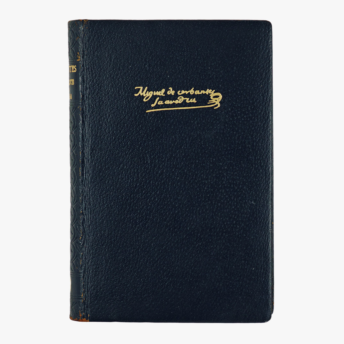 Cervantes — O Engenhoso Fidalgo D. Quixote de La Mancha (1960). Livro físico. Encadernação em couro com douração. 1ª (primeira) edição.