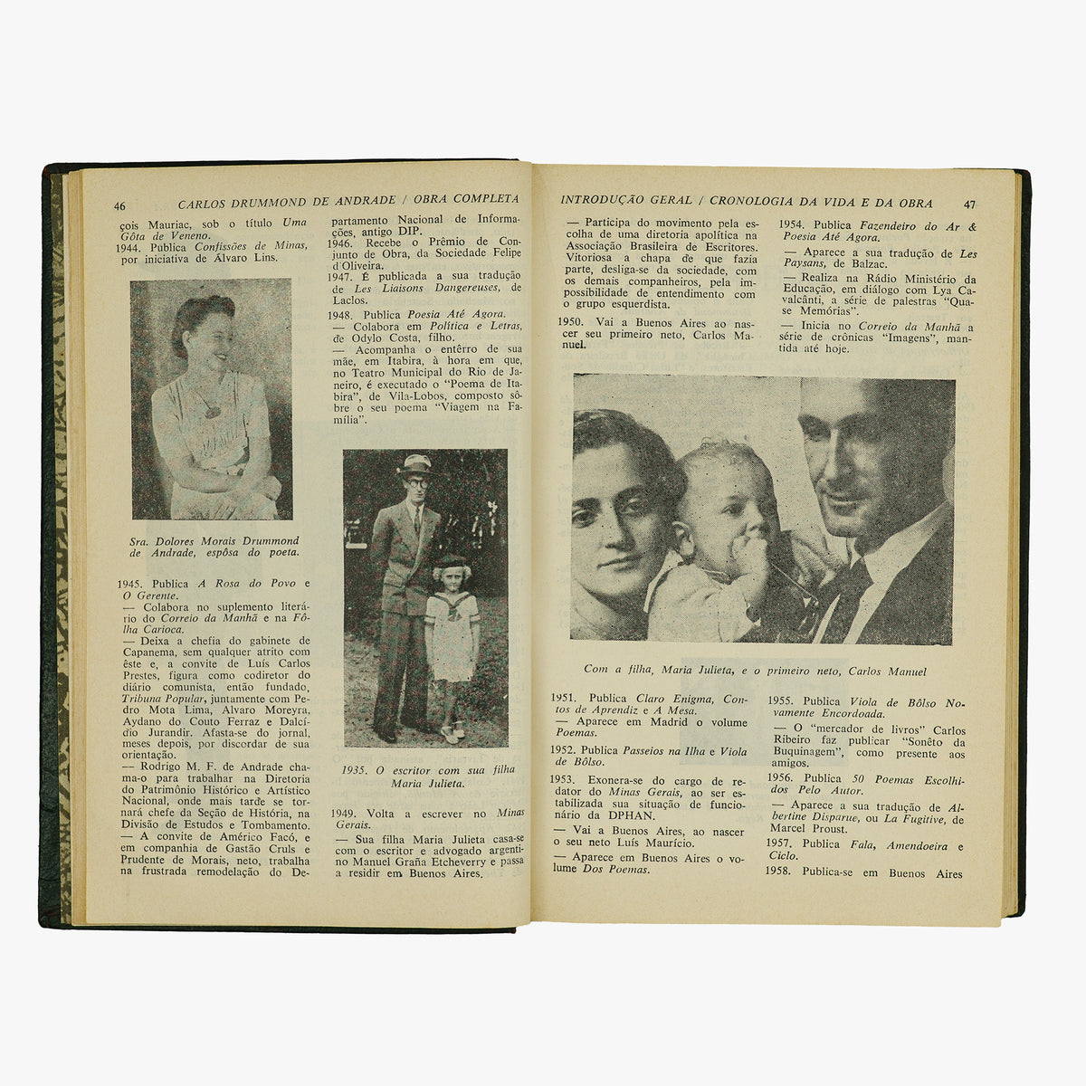 DRUMMOND DE ANDRADE, Carlos (1902-1987). Obra completa (Companhia José Aguilar Editora, Rio de Janeiro, 1967).