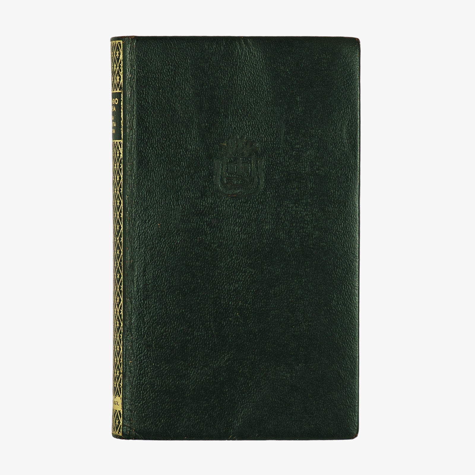 Raimundo Corrêa — Poesia completa e prosa (José Aguilar, 1961). Livro físico de bolso com encadernação em couro com douração.