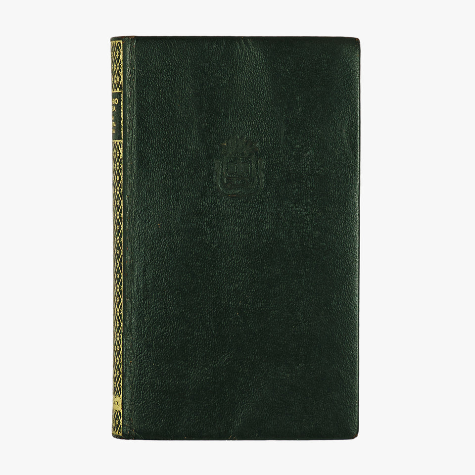 Raimundo Corrêa — Poesia completa e prosa (José Aguilar, 1961). Livro físico de bolso com encadernação em couro com douração.