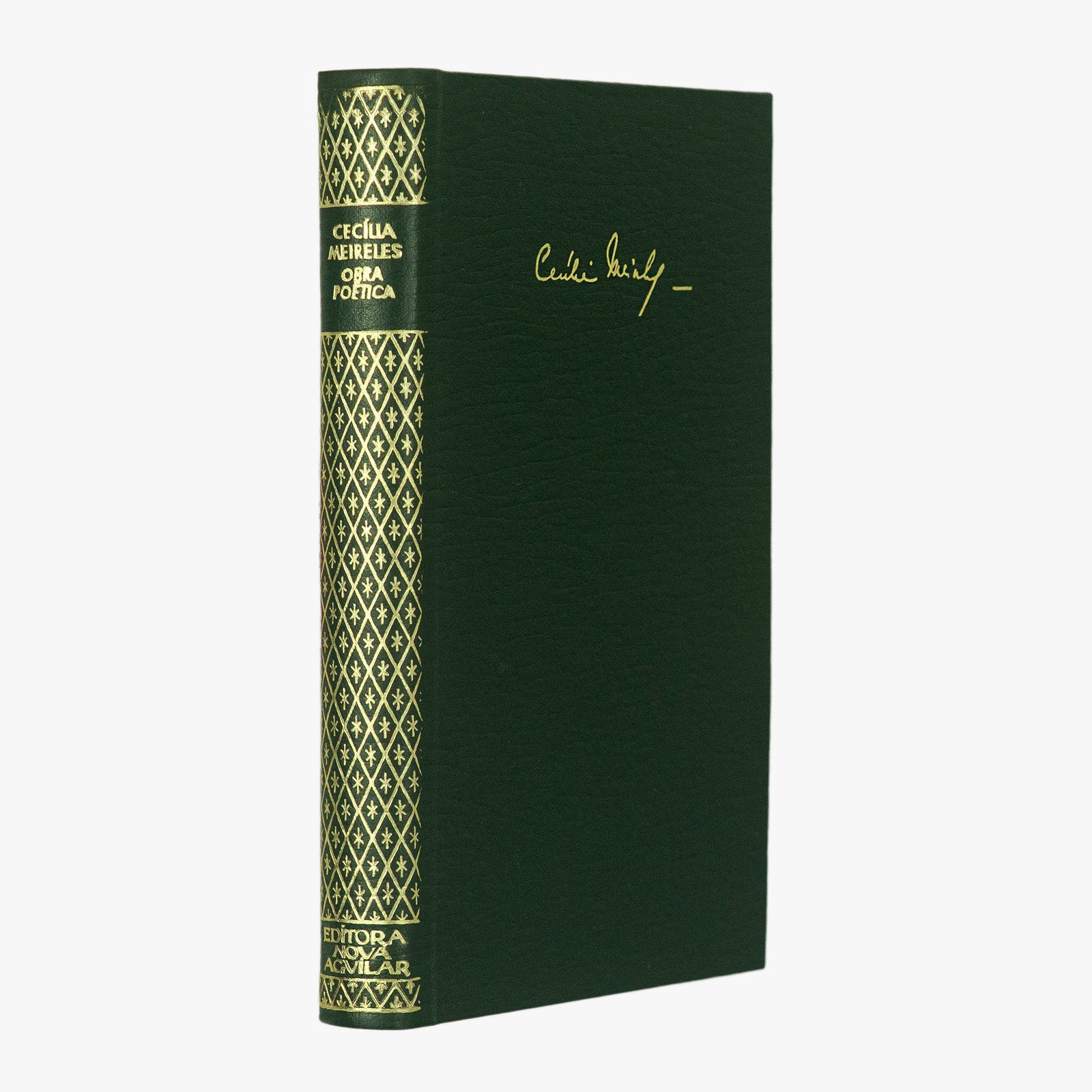 Cecília Meireles — Obra Poética (Nova Aguilar, 1983). Livro físico com douração.