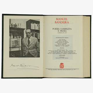 Manuel BANDEIRA (1886–1968). Poesia completa e prosa (Editora Nova Aguilar, Rio de Janeiro, 1977). Edição de colecionador.