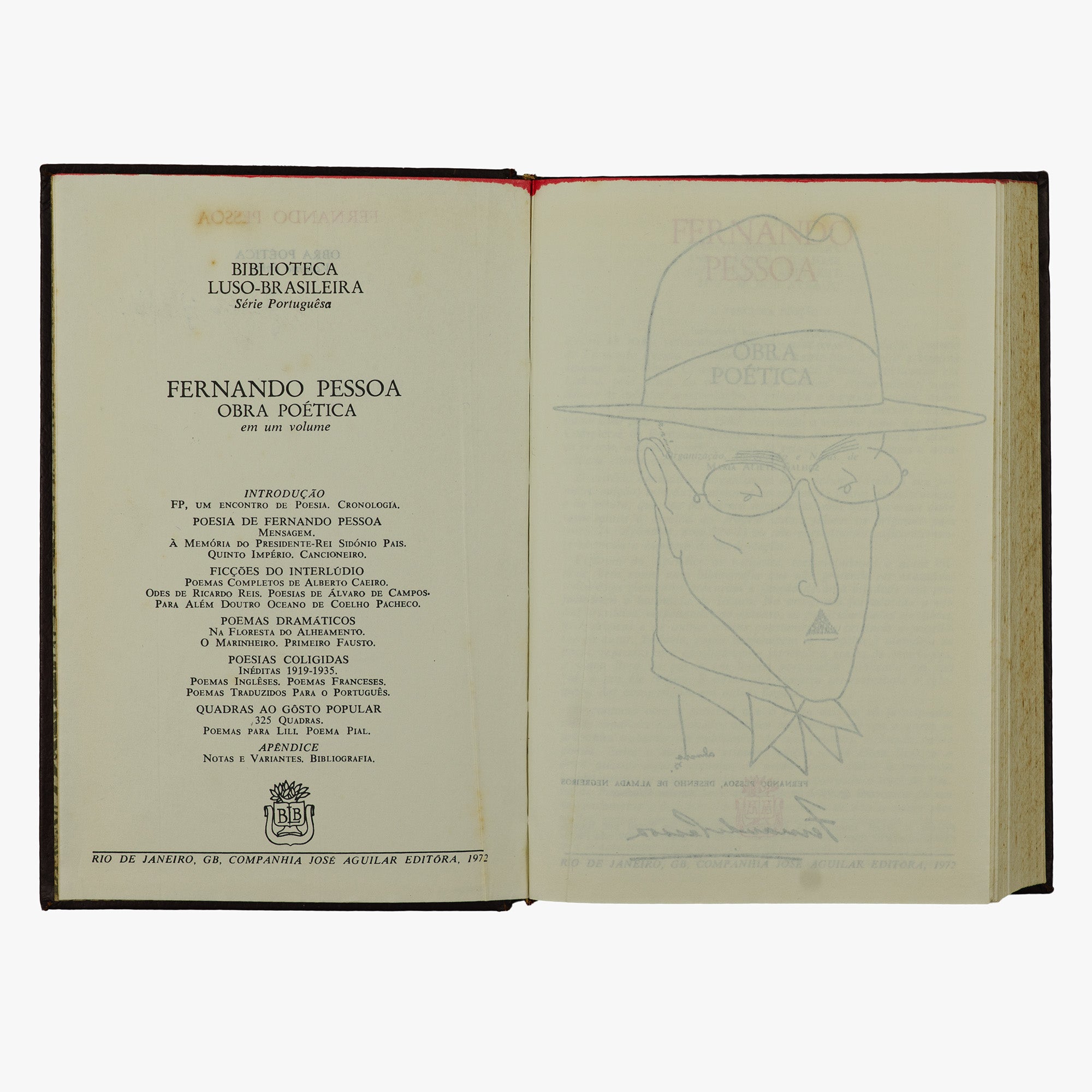 PESSOA, Fernando (1888–1935). Obra poética (Companhia José Aguilar Editôra, Rio de Janeiro, 1972).