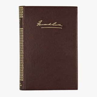 Fernando Pessoa - Obra Poética (Editora José Aguilar, 1972). Livro físico com encadernação em couro com douração.