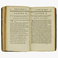 JUVÉNAL, Décime Junius (c. 55 – c. 140 d.C.) & PÉRSIO, Aulus Persius Flaccus (34 – 62 d.C). Traduction des Satires de Perse et de Juvénal (Compagnie des Libraires, Paris, 1737).