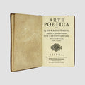 HORÁCIO (65–8 a.C.). Arte poetica (Officina Rollandiana, Lisboa, 1778).