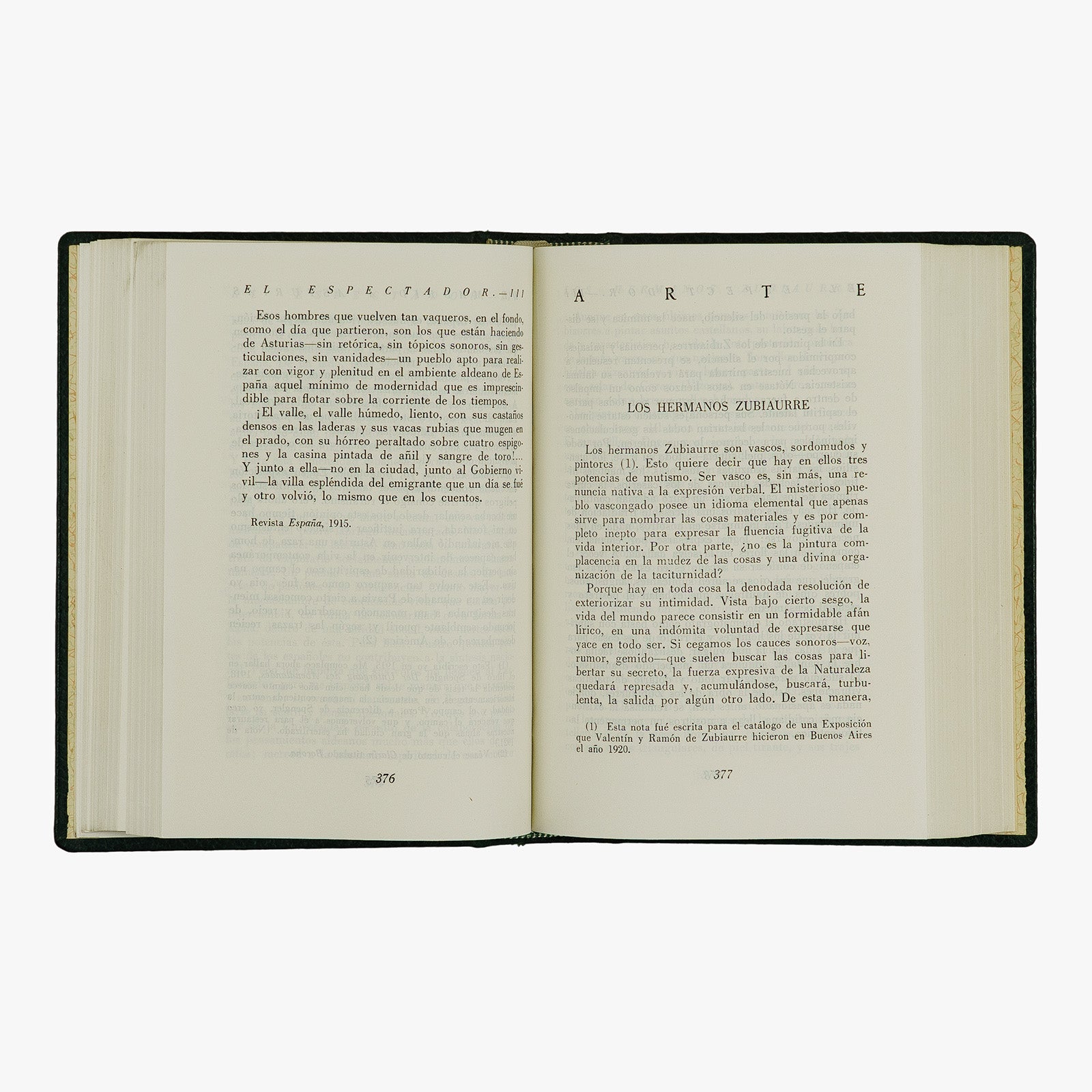 José Ortega y Gasset — El Espectador (Biblioteca Nueva, 1961). Livro físico. Encadernação editorial com douração.