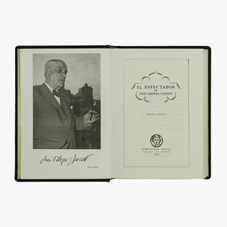José Ortega y Gasset — El Espectador (Biblioteca Nueva, 1961). Livro físico. Encadernação editorial com douração.