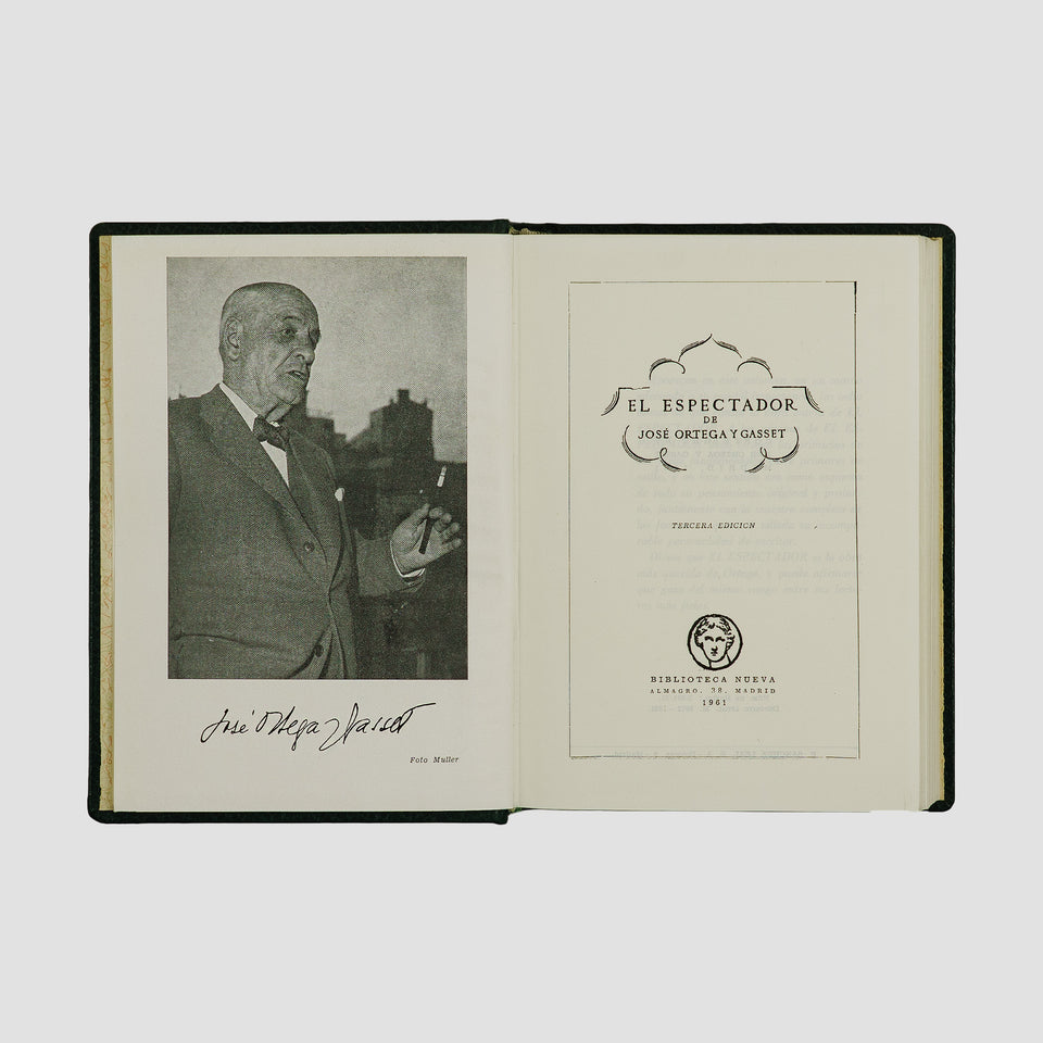 livro El Espectador de José Ortega y Gasset edição 1961