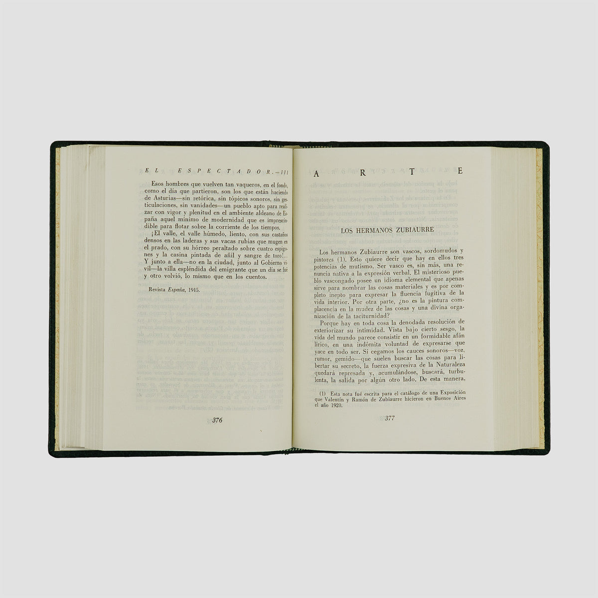 livro El Espectador de José Ortega y Gasset edição 1961