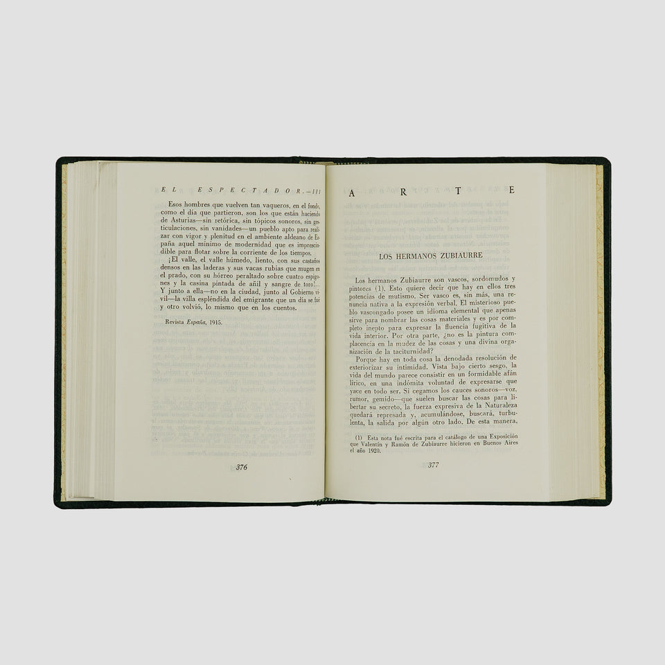 livro El Espectador de José Ortega y Gasset edição 1961