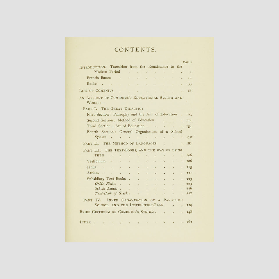LAURIE, Simon Somerville (1829–1909). John Amos Comenius, Bishop of the Moravians: His Life and Educational Works (Cambridge University Press, Cambridge, 1899).