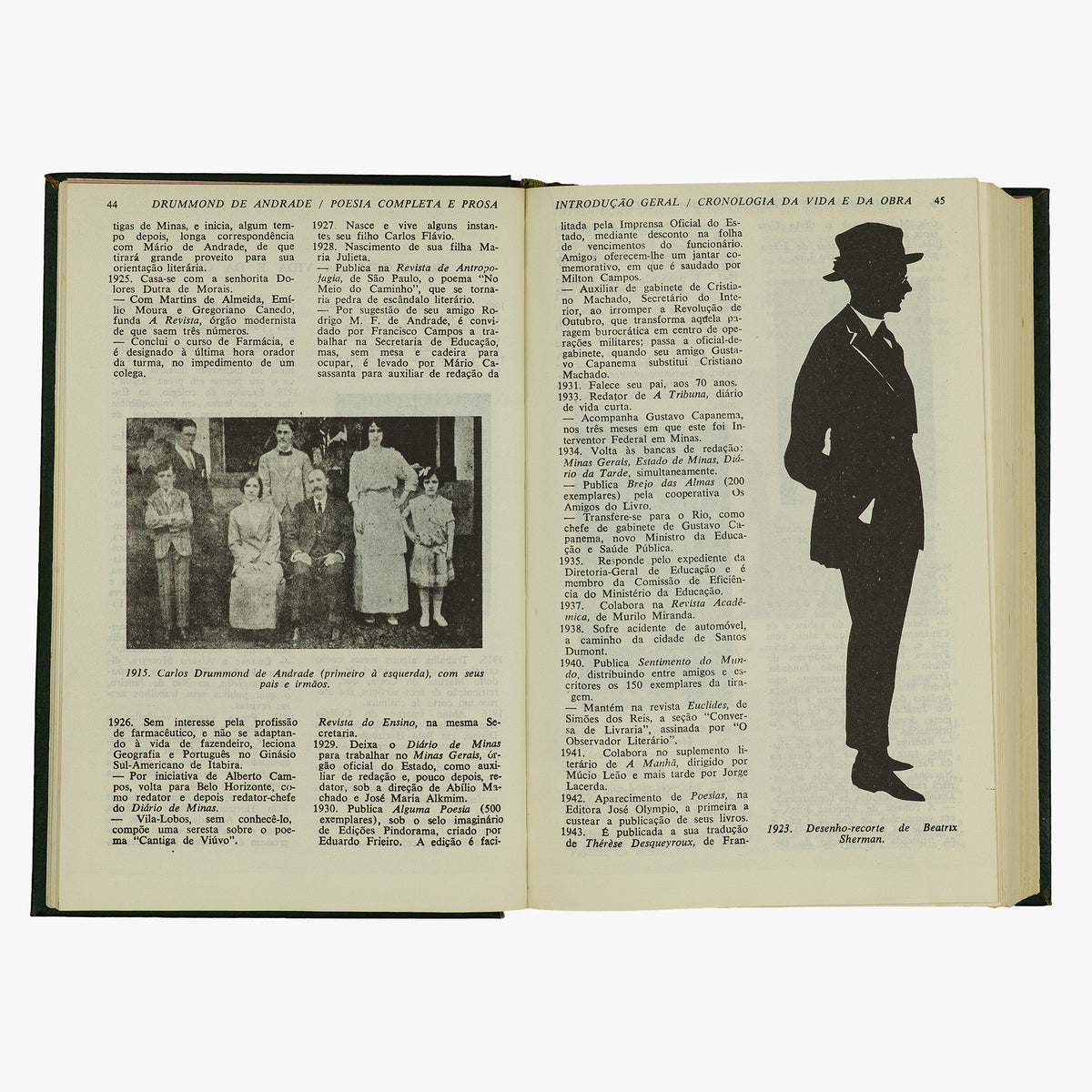 DRUMMOND DE ANDRADE, Carlos (1902–1987). Poesia Completa e Prosa (Editora Nova Aguilar, Rio de Janeiro, 1977).