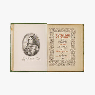 William Penn — Some Fruits of Solitude (Archibald Constable, 1903). Livro físico.