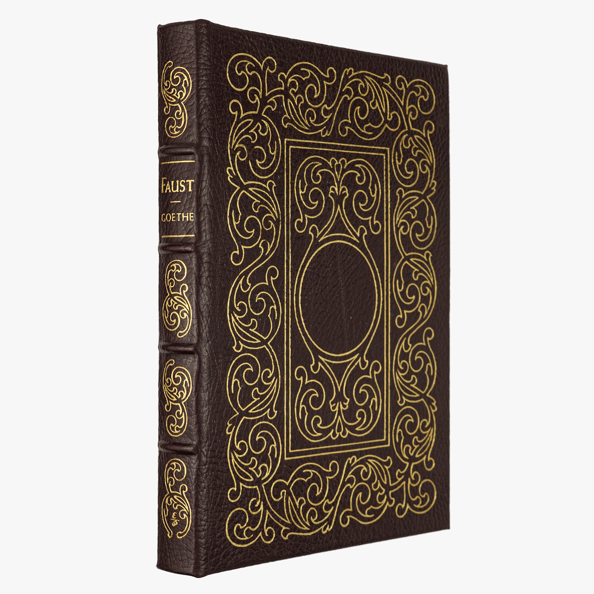 Faust. Goethe. Livro físico ilustrado. Edição de luxo The Easton Press. Capa em couro, douração nos cortes e fita de leitura em cetim.