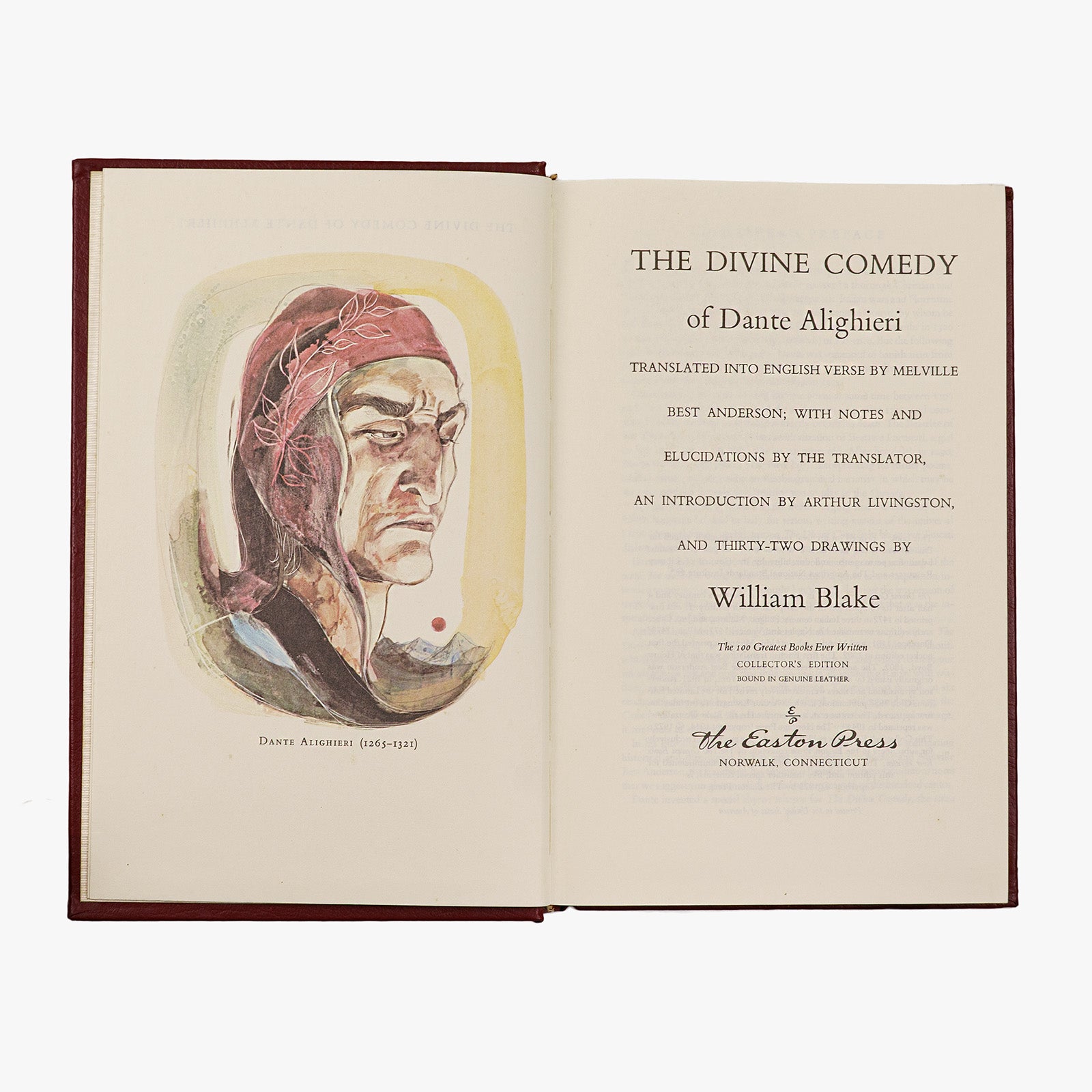 Dante Alighieri — The Divine Comedy (The Easton Press, 1978). Livro físico ilustrado. Encadernação de luxo. 