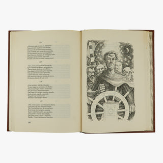 Luís de Camões — Os Lusíadas (Abril Cultural, 1979). Livro físico com douração. Corte superior dourado. Fita de leitura presente. 