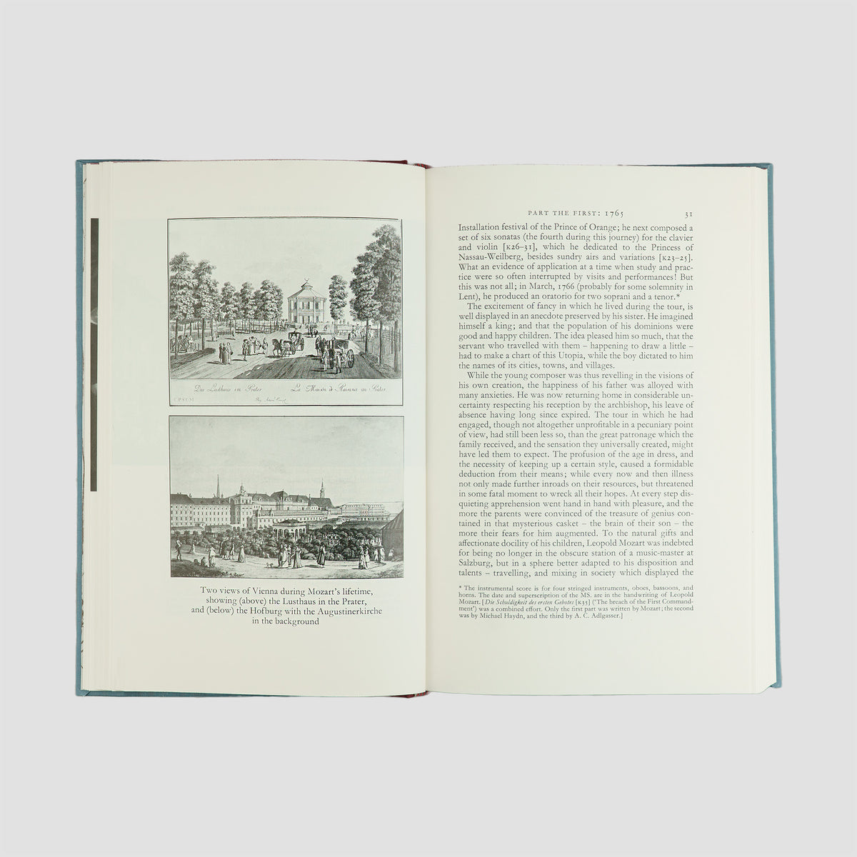 livro The Life of Mozart de Edward Holmes edição Folio Society 1994. Imagens e textos internos.