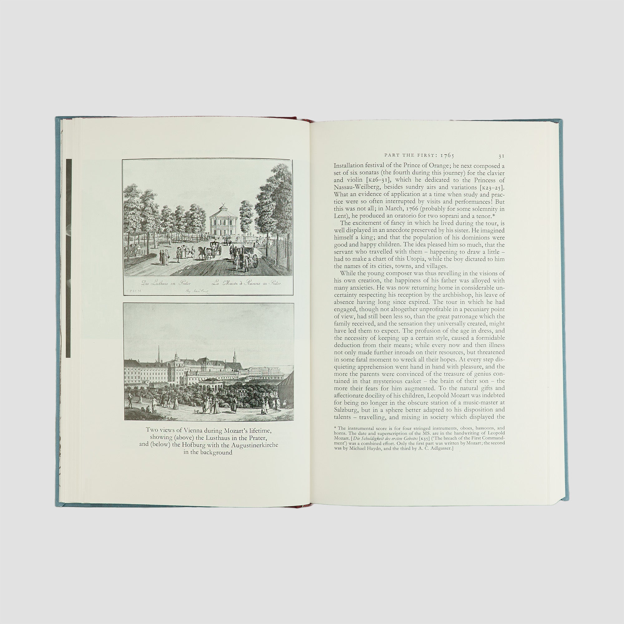 livro The Life of Mozart de Edward Holmes edição Folio Society 1994. Imagens e textos internos.