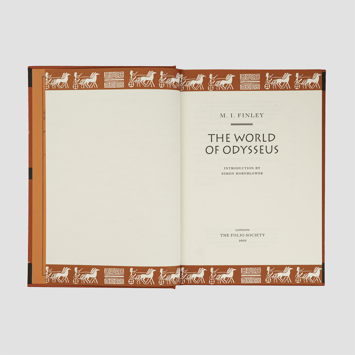 livro The World of Odysseus de M. I. Finley edição Folio Society 2002