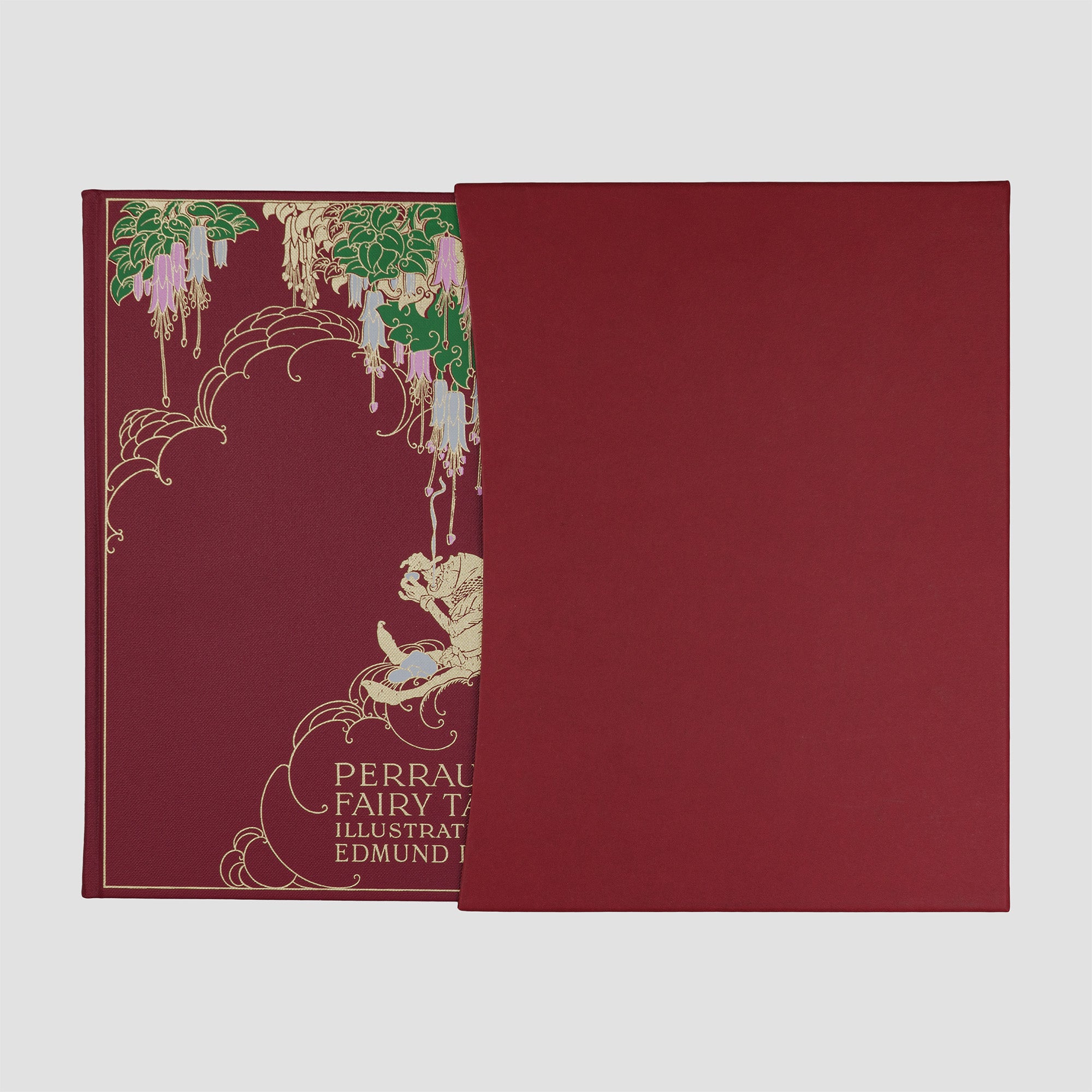 livro The Fairy Tales of Charles Perrault edição Folio Society 1998. Livro saindo do estojo original. Capa ornamentada. 