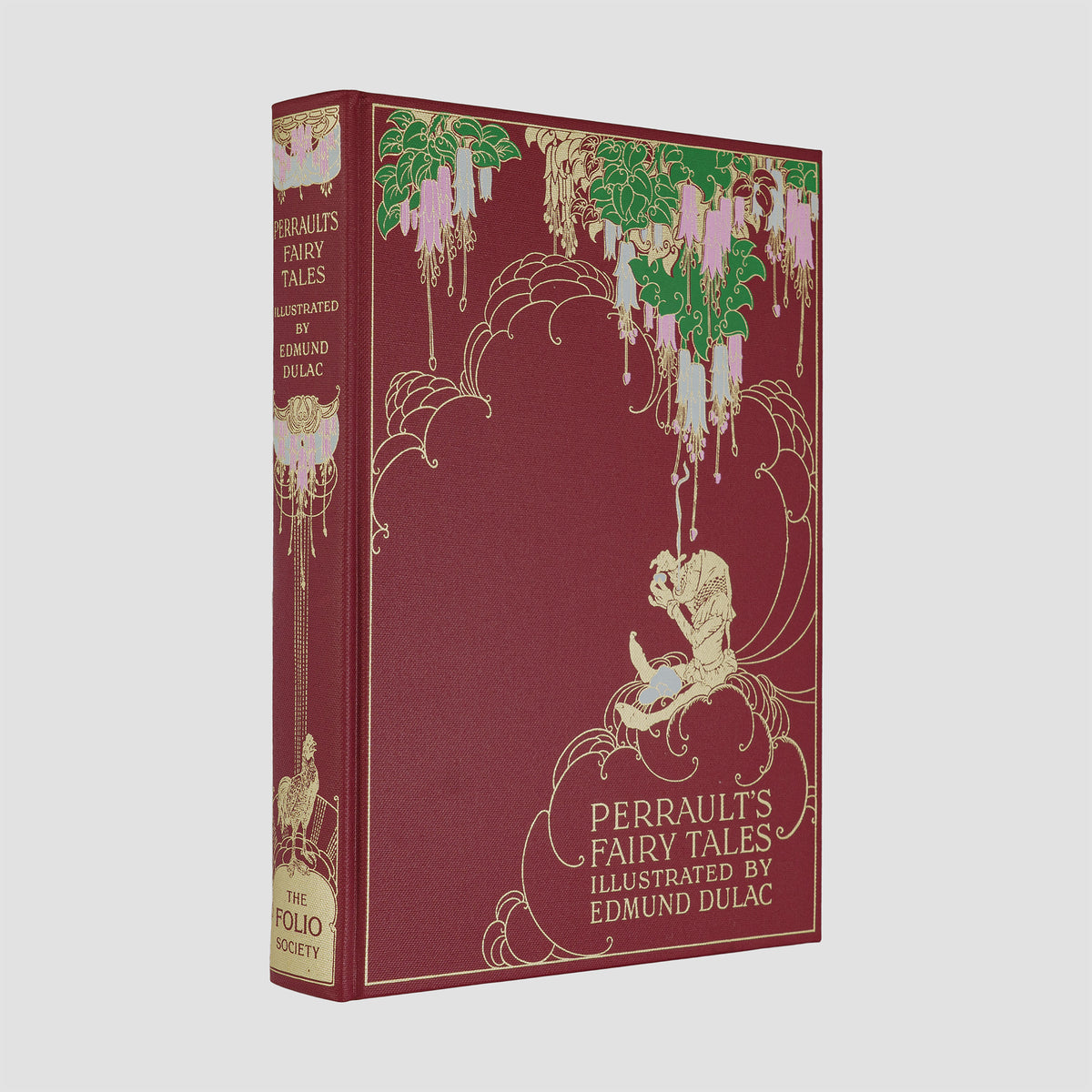 livro The Fairy Tales of Charles Perrault edição Folio Society 1998. Hero / capa e lombada ornamentadas.