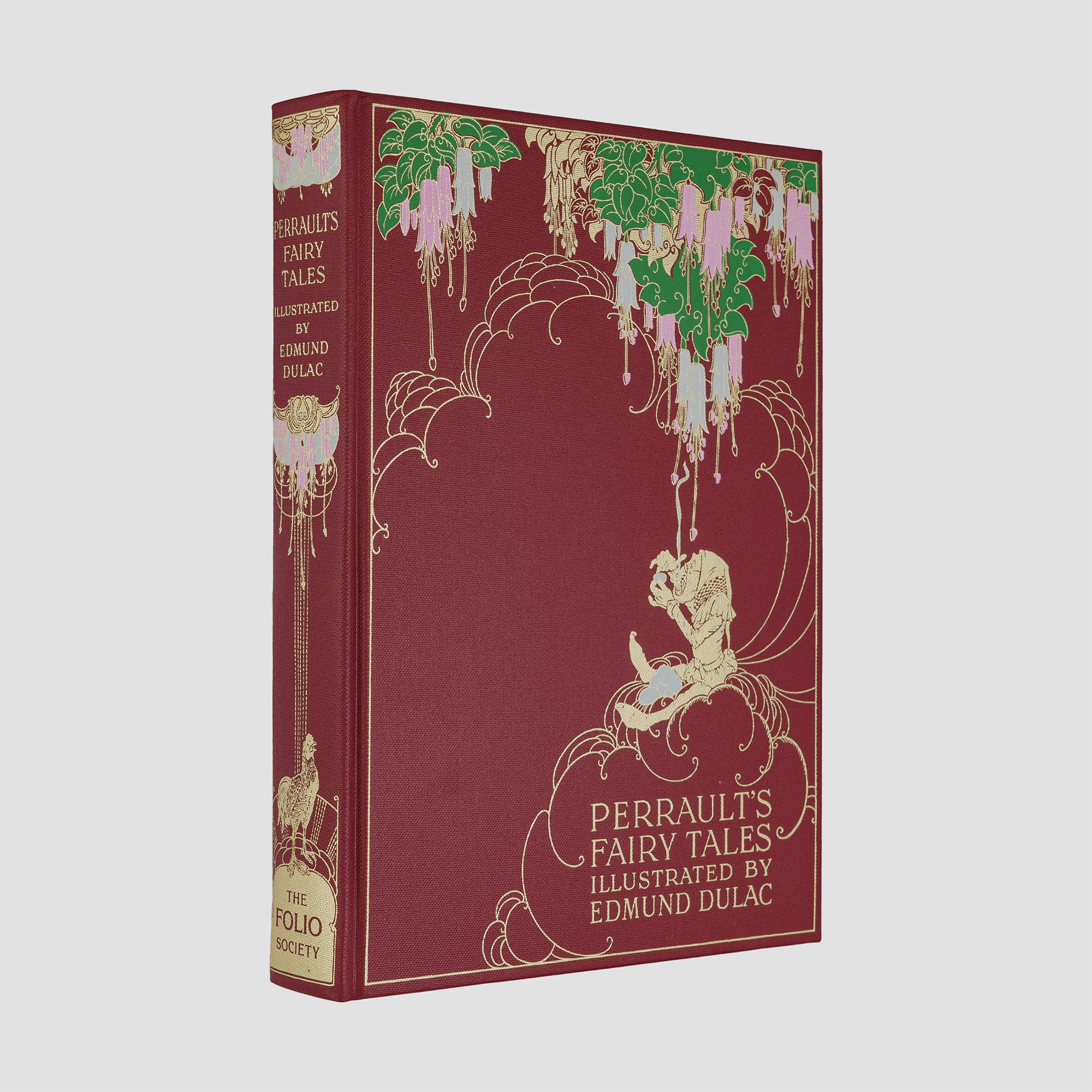 livro The Fairy Tales of Charles Perrault edição Folio Society 1998. Hero / capa e lombada ornamentadas.