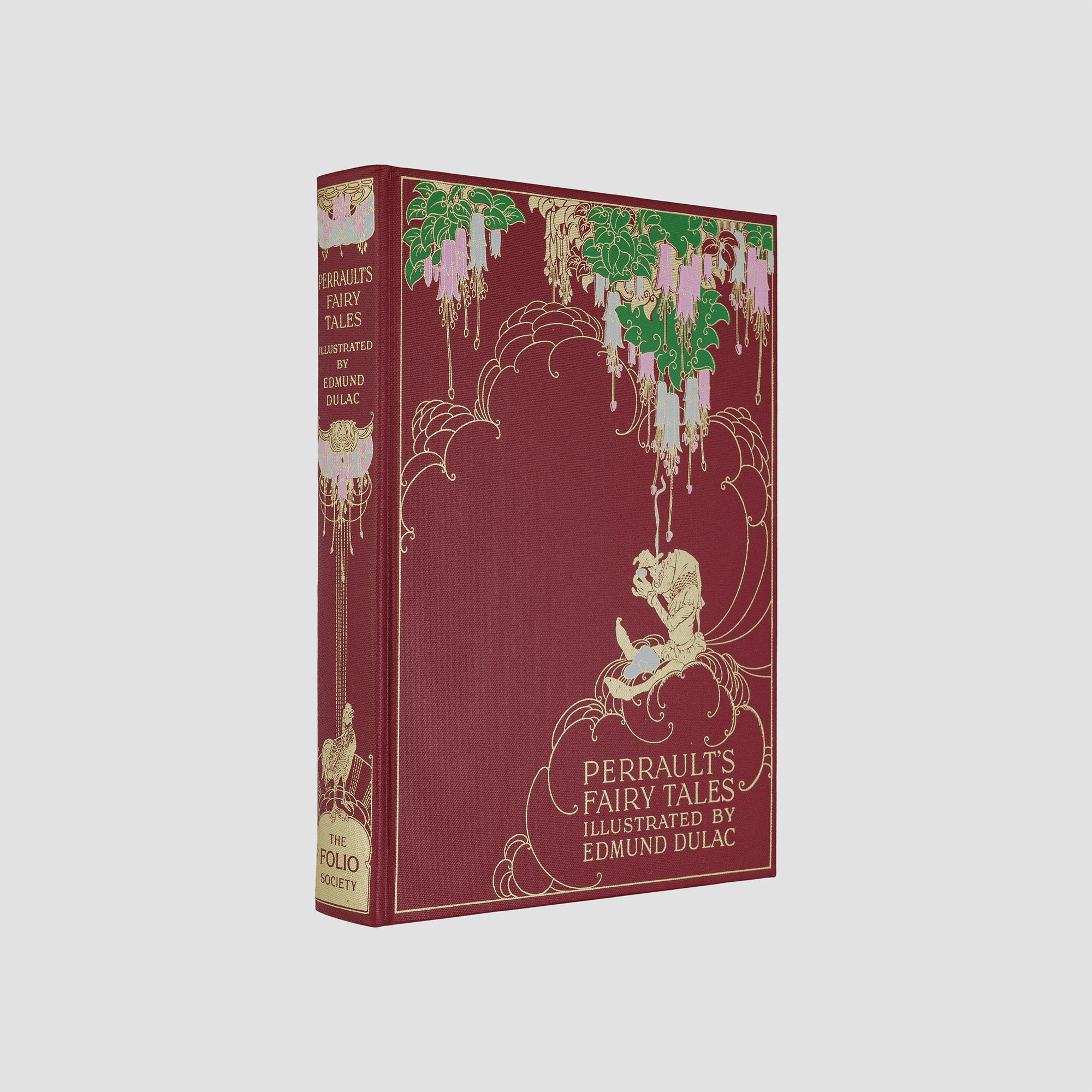 livro The Fairy Tales of Charles Perrault edição Folio Society 1998. Hero / capa e lombada ornamentadas.