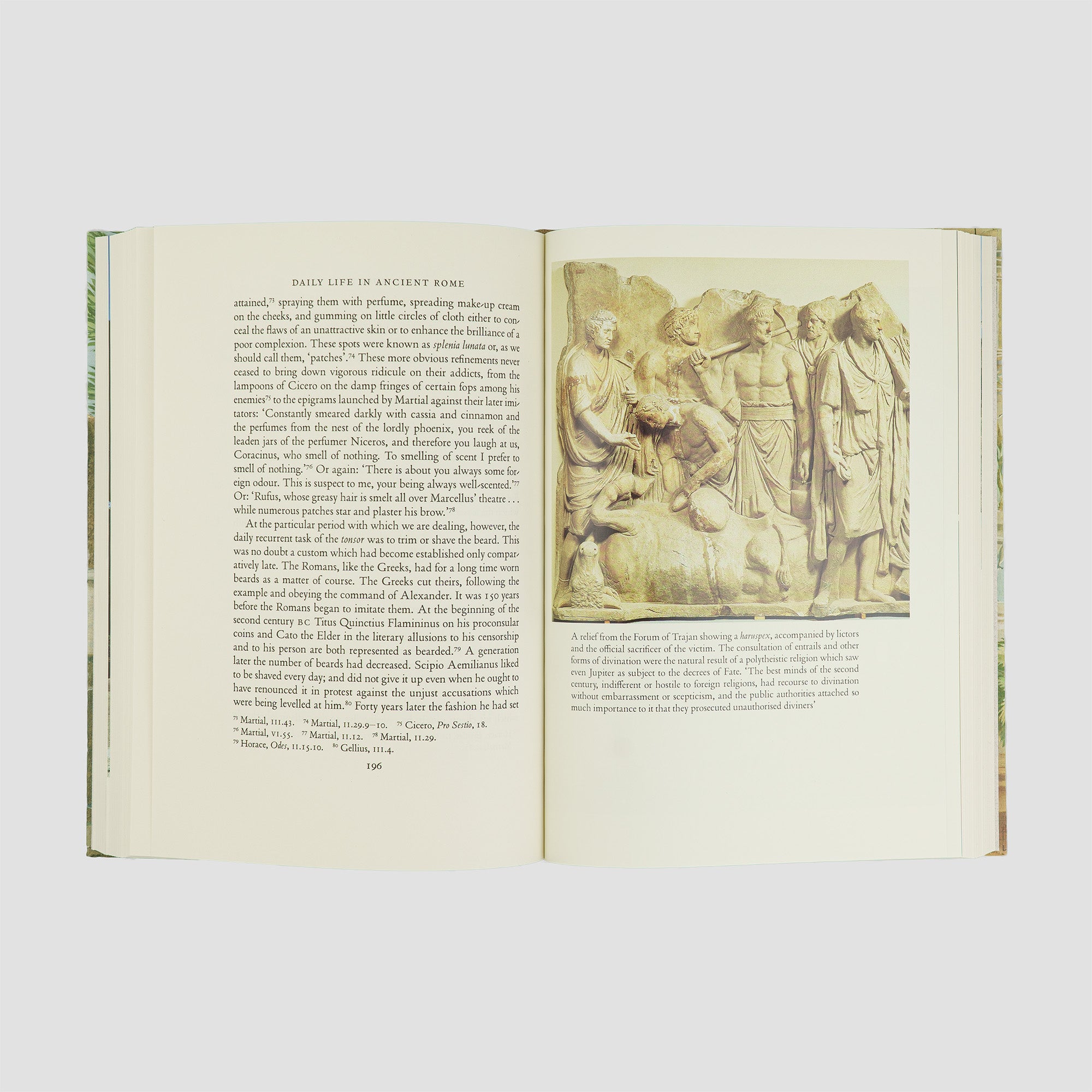 livro Daily Life in Ancient Rome de Jérôme Carcopino edição Folio Society 2004. Imagens e textos internos.