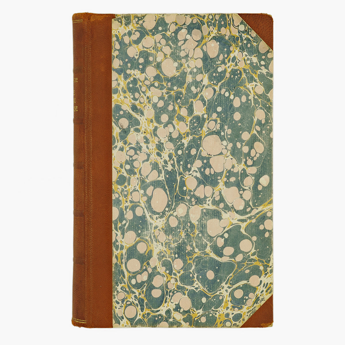 Duhamel (org.) — Anthologie de la poésie lyrique française (XVe–XIXe) (Insel-Verlag, 1923). Livro físico. Encadernação em meio couro com douração.