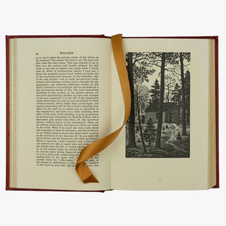 Henry David Thoreau — Walden; or, Life in the Woods (Easton Press, 1981).  Livro físico com encadernação de luxo com douração nos cortes.