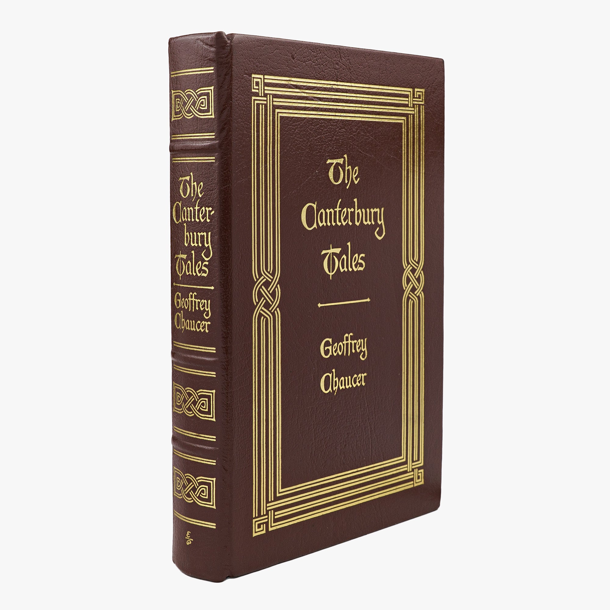 Geoffrey Chaucer — The Canterbury Tales (The Easton Press, 1978). Edição de luxo da série The 100 Greatest Books Ever Written. Livro físico.