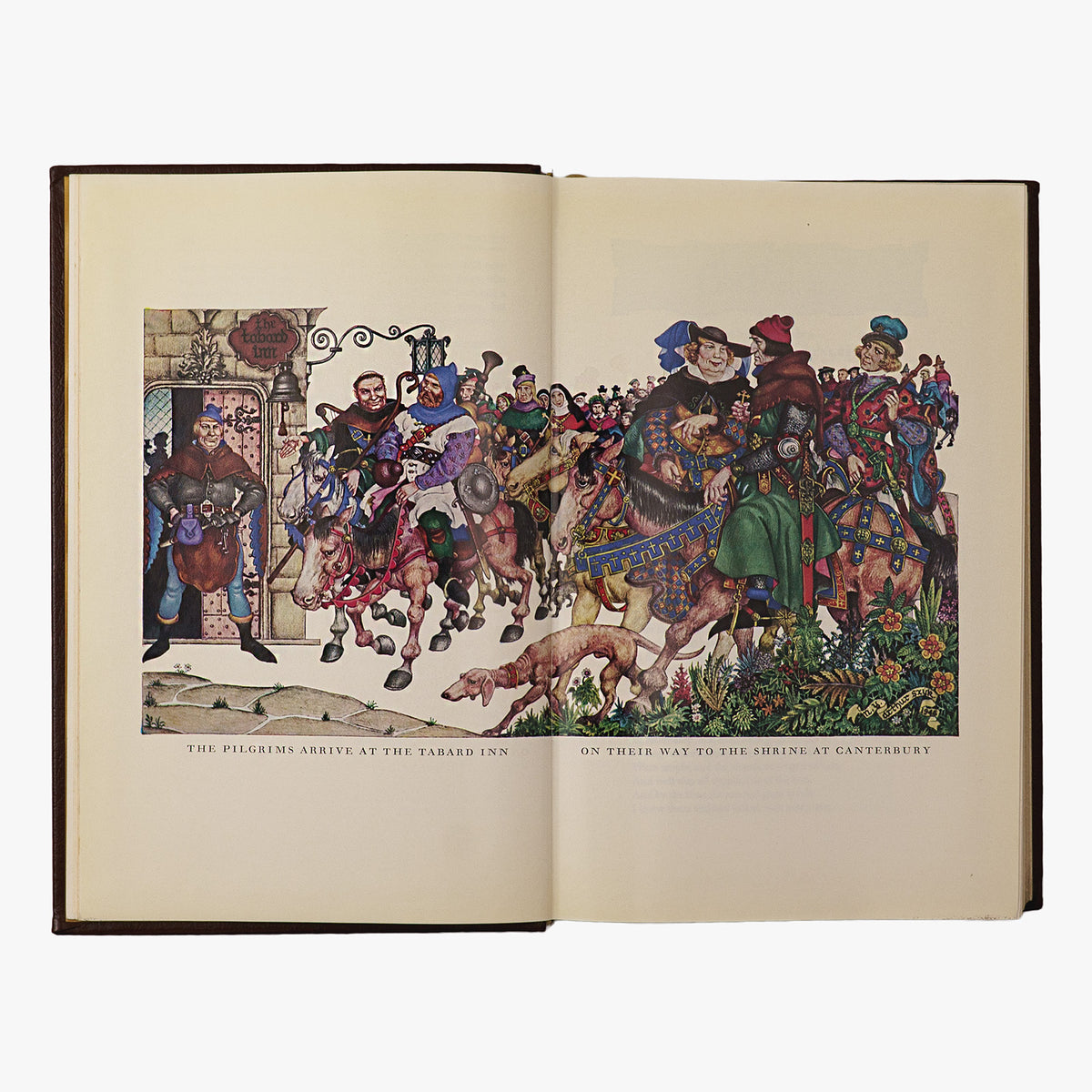 Geoffrey Chaucer — The Canterbury Tales (The Easton Press, 1978). Edição de luxo da série The 100 Greatest Books Ever Written. Livro físico.