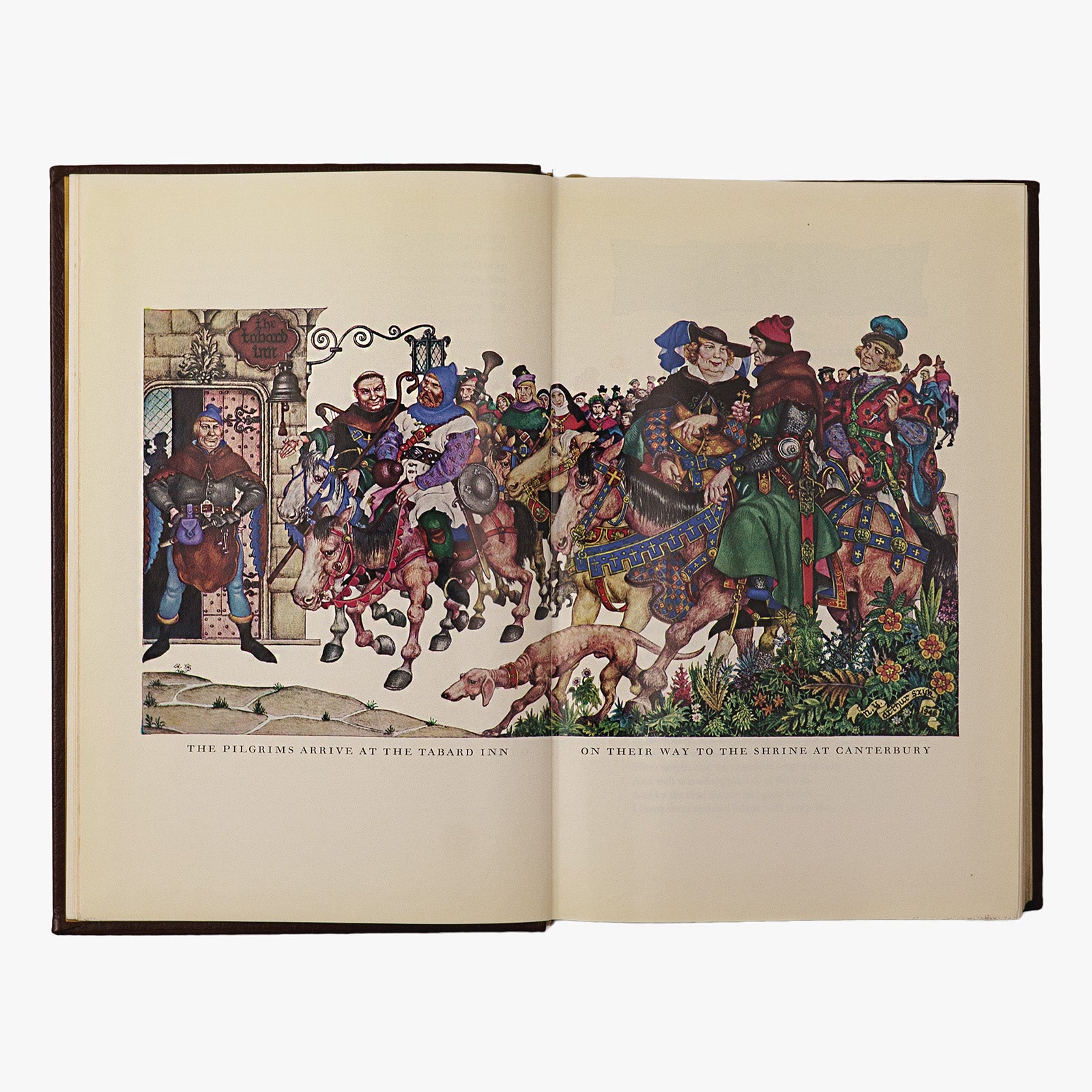 Geoffrey Chaucer — The Canterbury Tales (The Easton Press, 1978). Edição de luxo da série The 100 Greatest Books Ever Written. Livro físico.