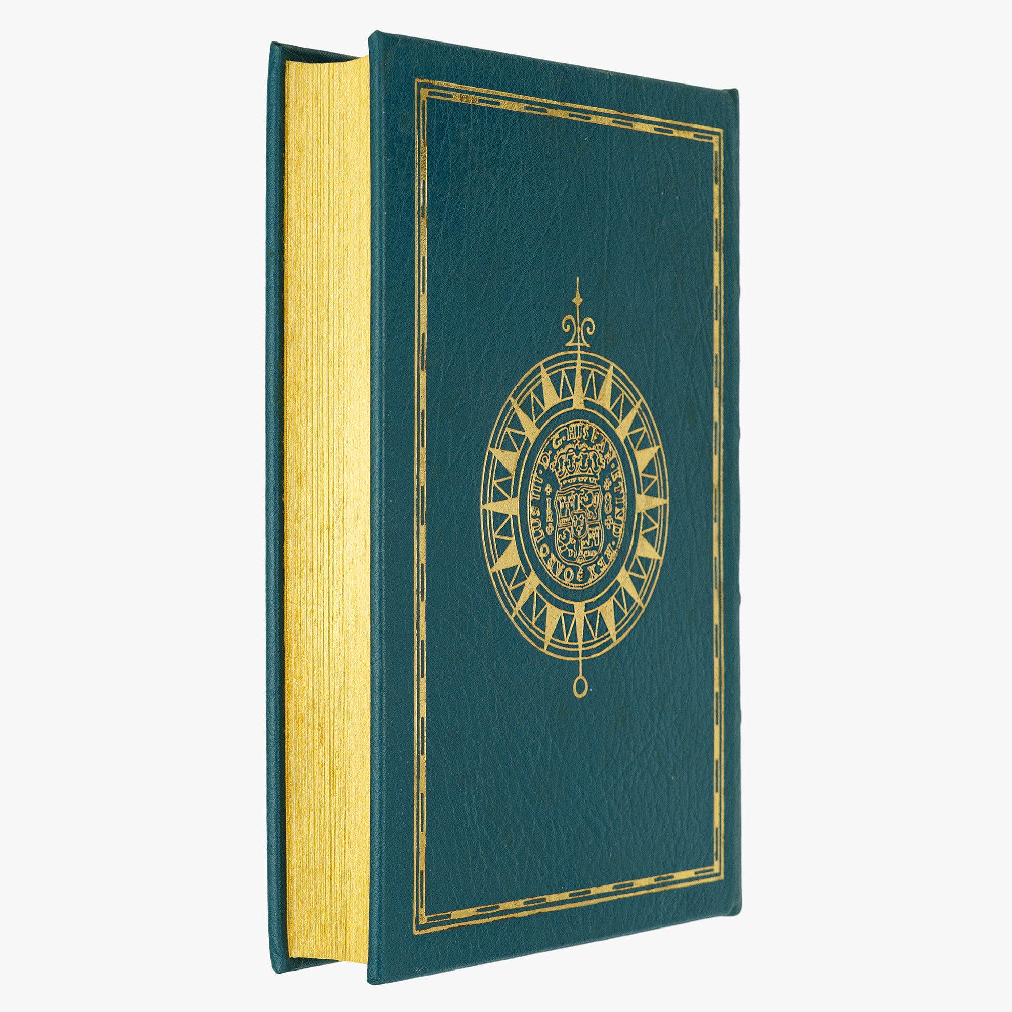 Robert Louis Stevenson — Treasure Island (The Easton Press, 1994). Livro físico ilustrado. Encadernação de luxo - capa de couro, cortes dourados e fita de leitura de cetim.