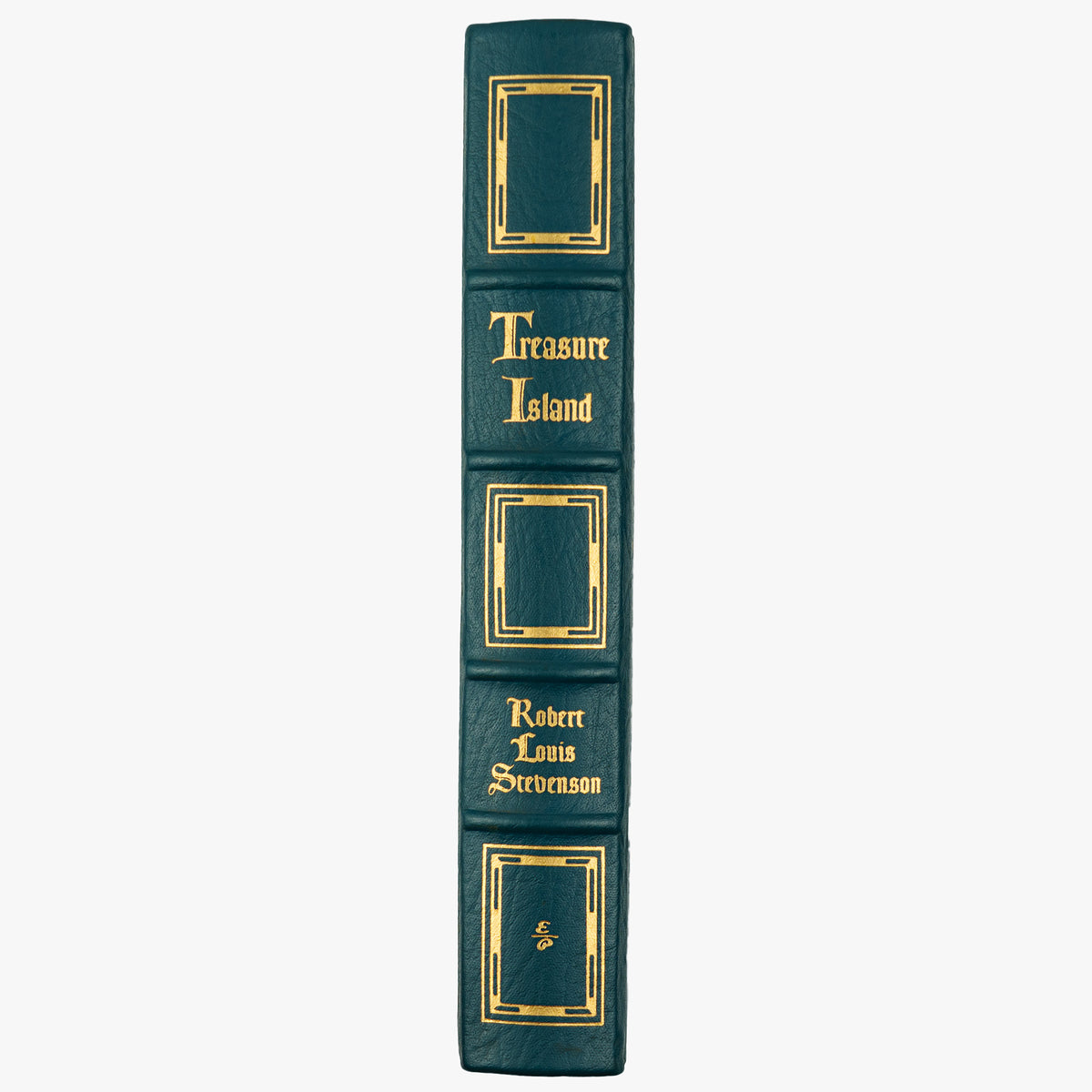Robert Louis Stevenson — Treasure Island (The Easton Press, 1994). Livro físico ilustrado. Encadernação de luxo - capa de couro, cortes dourados e fita de leitura de cetim.
