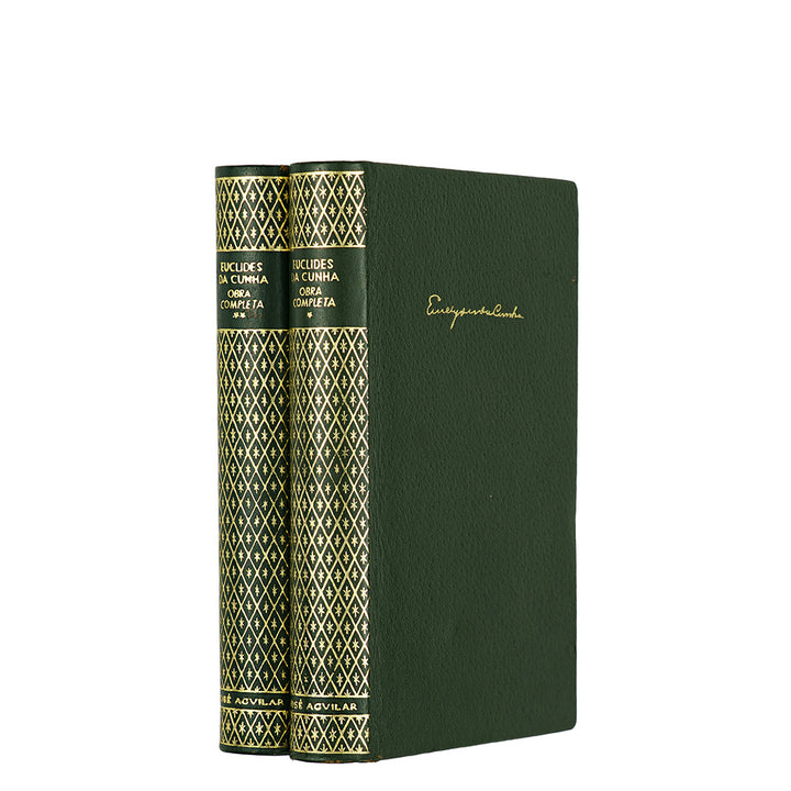 Euclides da Cunha — Obra Completa (José Aguilar, 1966), 2 volumes. Livro físico. 1ª (primeira) edição.