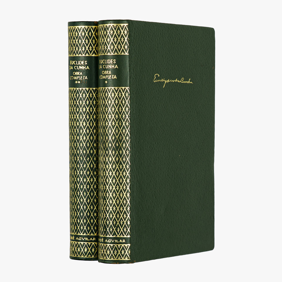 Euclides da Cunha — Obra Completa (José Aguilar, 1966), 2 volumes. Livro físico. 1ª (primeira) edição.