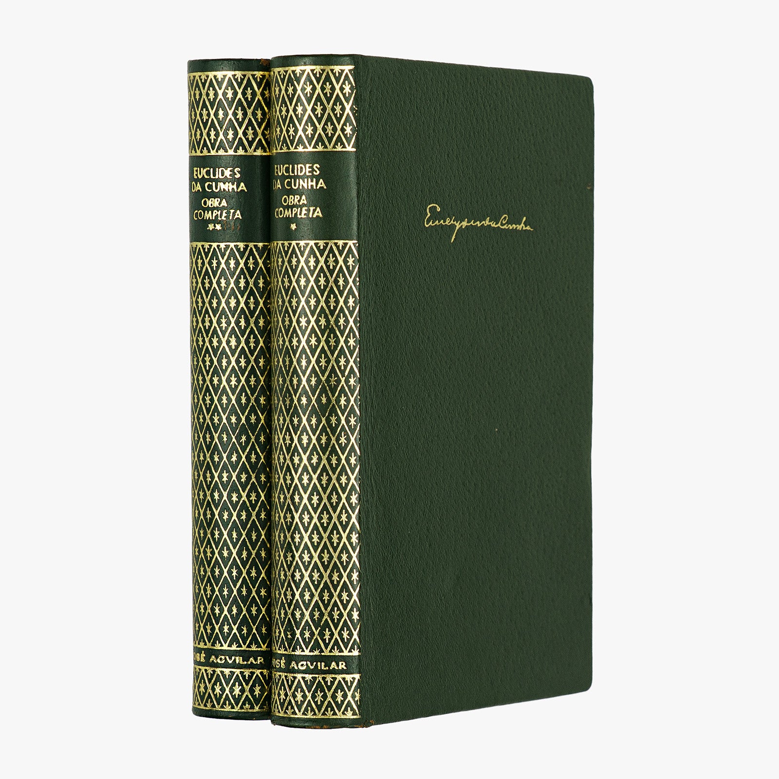 Euclides da Cunha — Obra Completa (José Aguilar, 1966), 2 volumes. Livro físico. 1ª (primeira) edição.