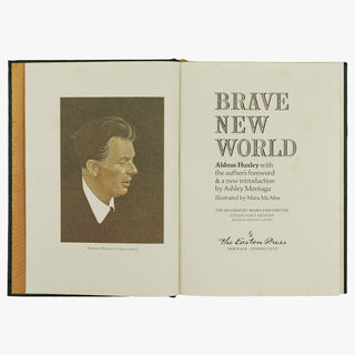 HUXLEY, Aldous Leonard (1894–1963). Brave New World (The Easton Press, Norwalk, 1978).